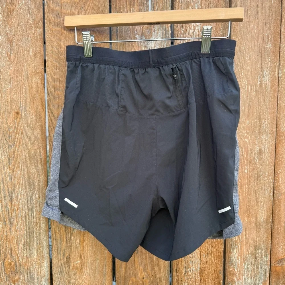 Nike Women’s Black Gray Running Athletic Shorts Inner Liner Size Medium